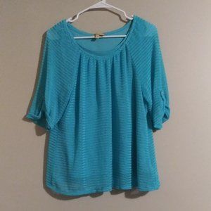 Choices XL turquoise blouse